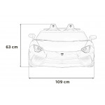 Elektrické autíčko Lamborghini Aventador SV - dvojmiestne - červené